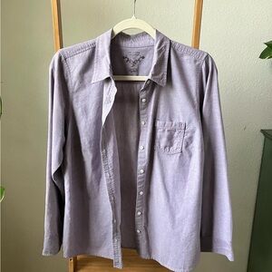 SONOMA Lavender Button Down Long Sleeve Shirt